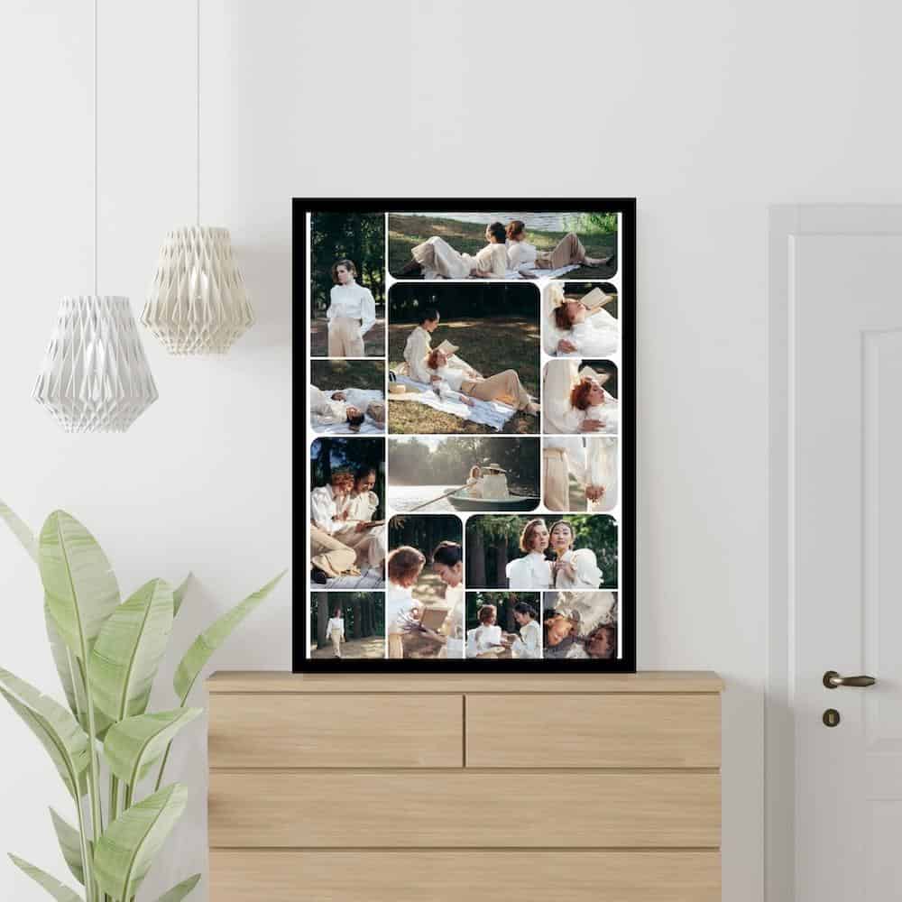 Illuminated Eiffel Tower at Night – Digital Wall Art Print