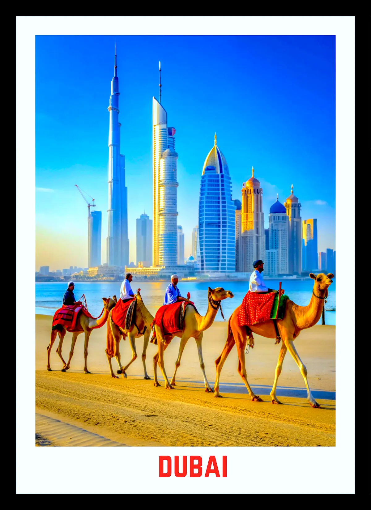 Majestic Dubai Desert Adventure – Digital Wall Art Print - Image 2